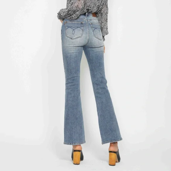 NWT Judy Blue PLUS + REG Size High Rise Tummy Control Bootcut Jeans - Picture 5 of 7